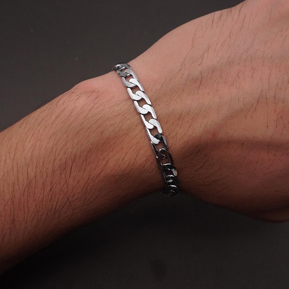 Cobra Silver Chain Bracelets for Men