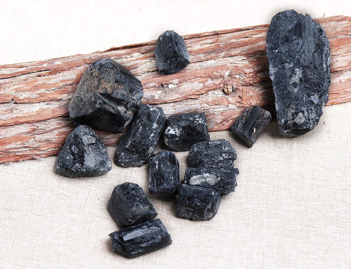 Rough Black Tourmaline Crystals