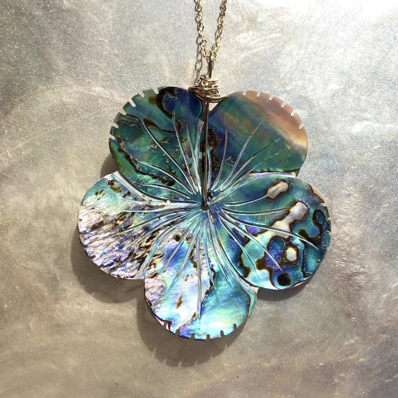 Blue Hawaiian Shell Necklace