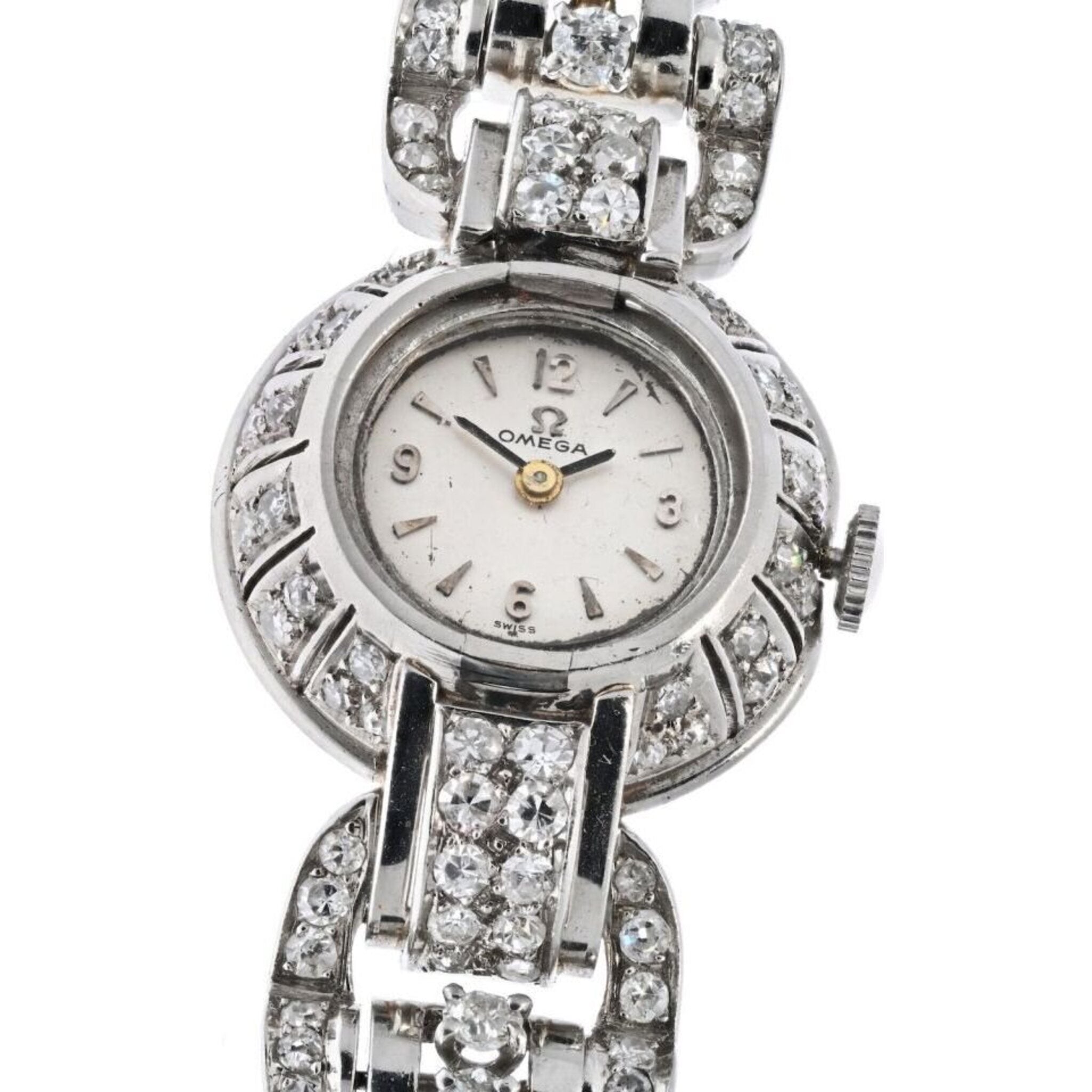 12 Carat Old Cut Diamond Watch