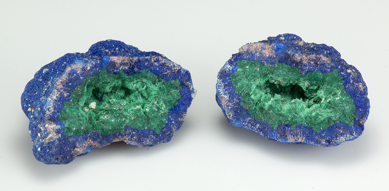 Azurite Minerals with Malachite