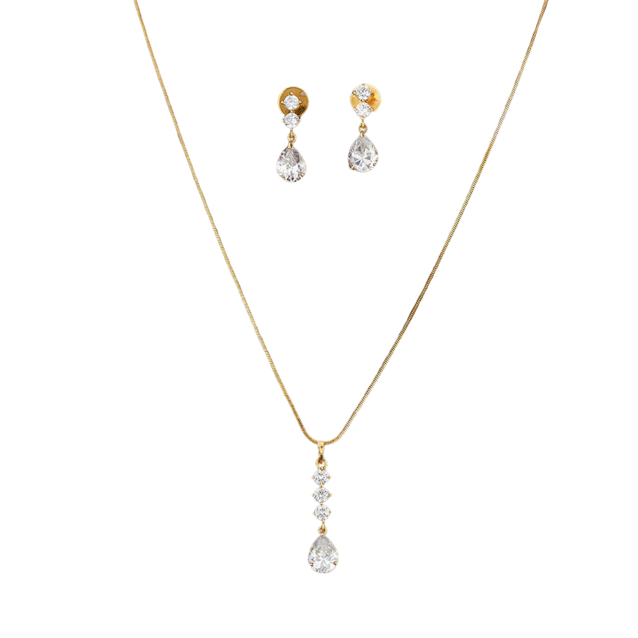 Classic Pendant Set With Gold Plating Jewelry Traditional Jewelry Matte