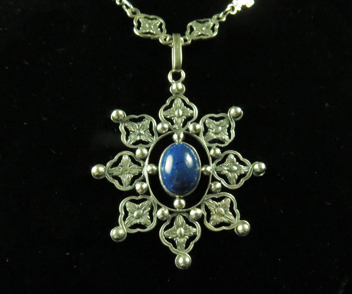 Silver Italian Renaissance Revival Necklace