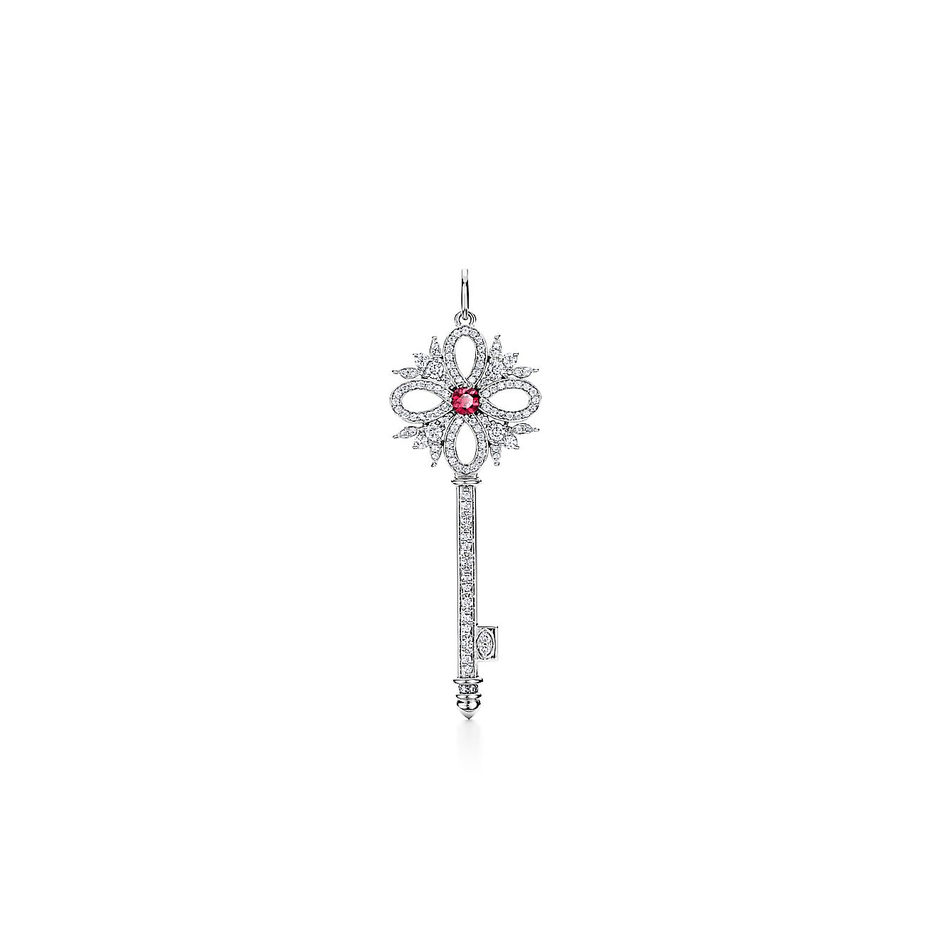 Tiffany Victoria® key pendant in platinum