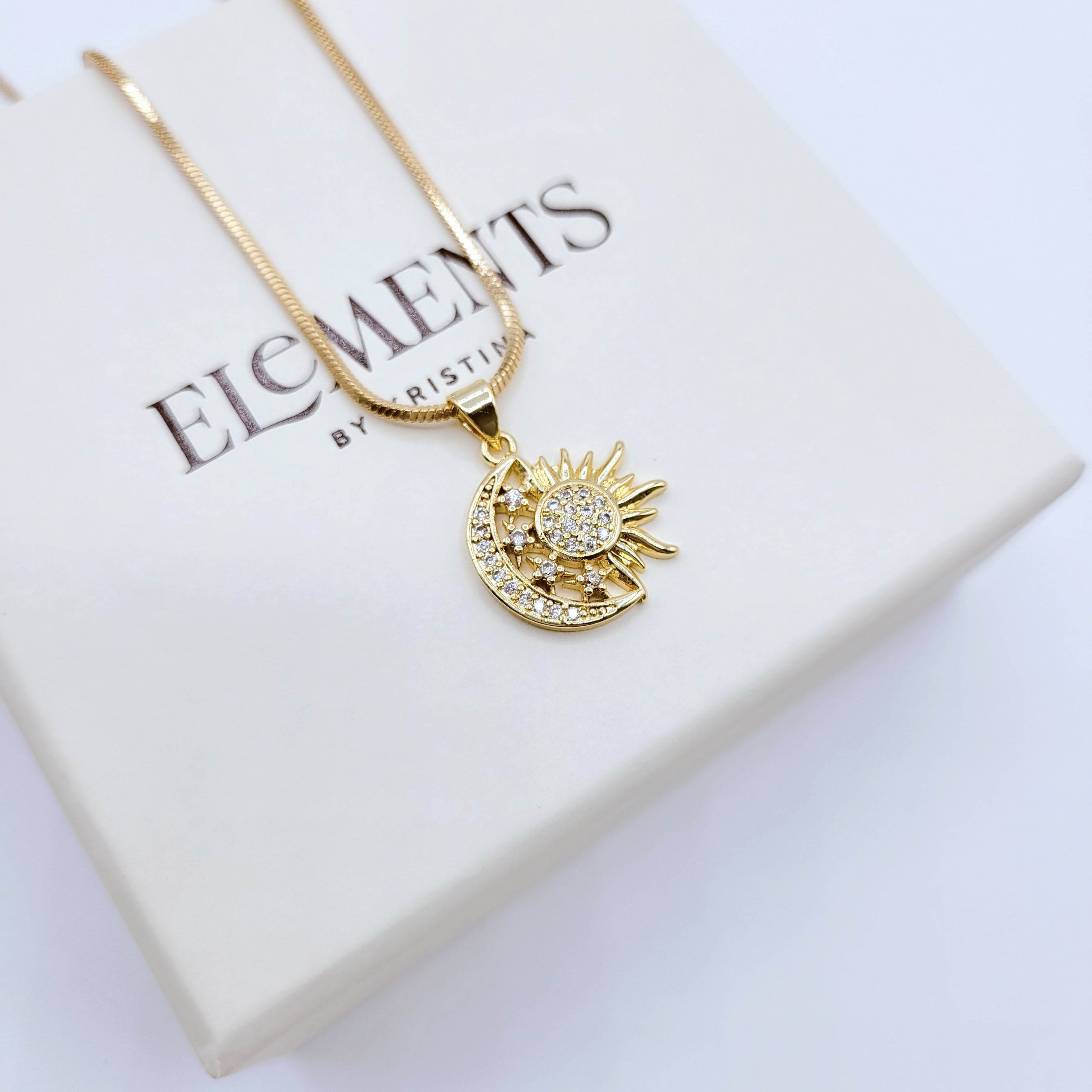 Top Collection Of Gold Jewelry With Moon And Sun Symbols
