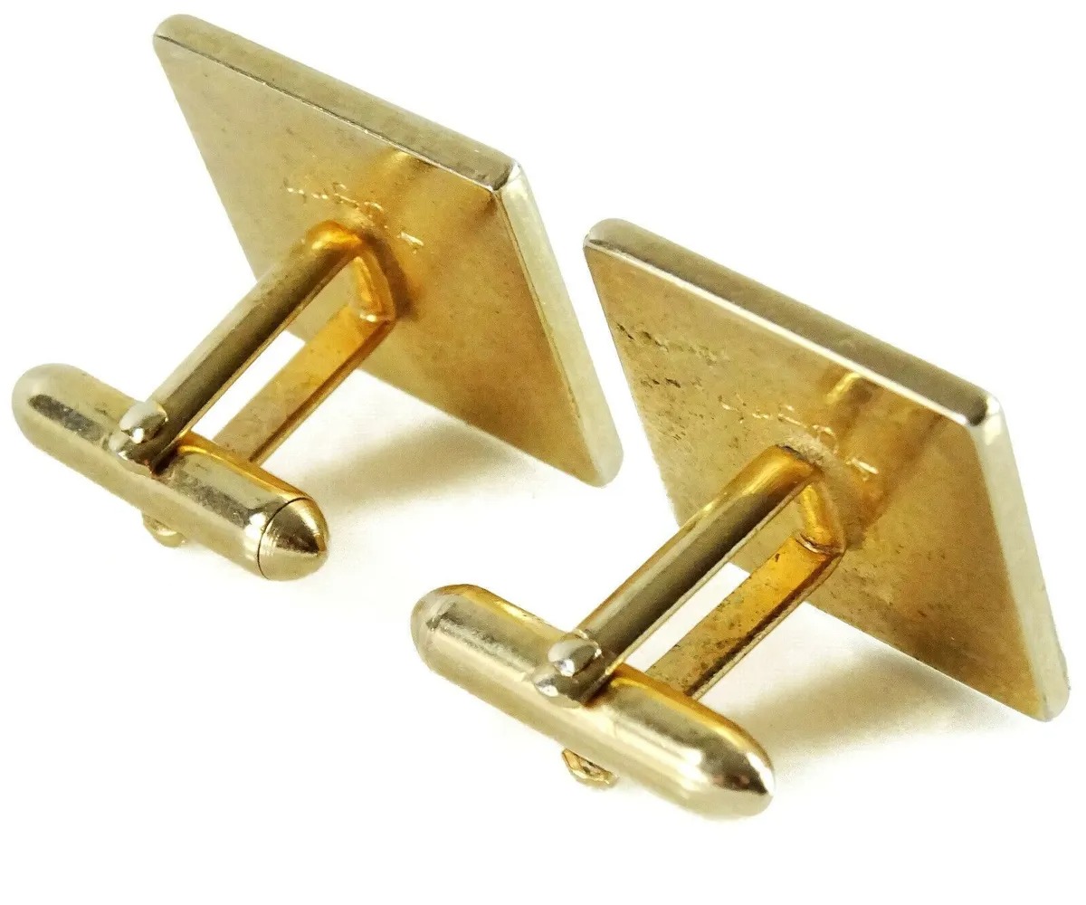 Swank Vintage Cufflinks Winged Horse Square Cuff Links