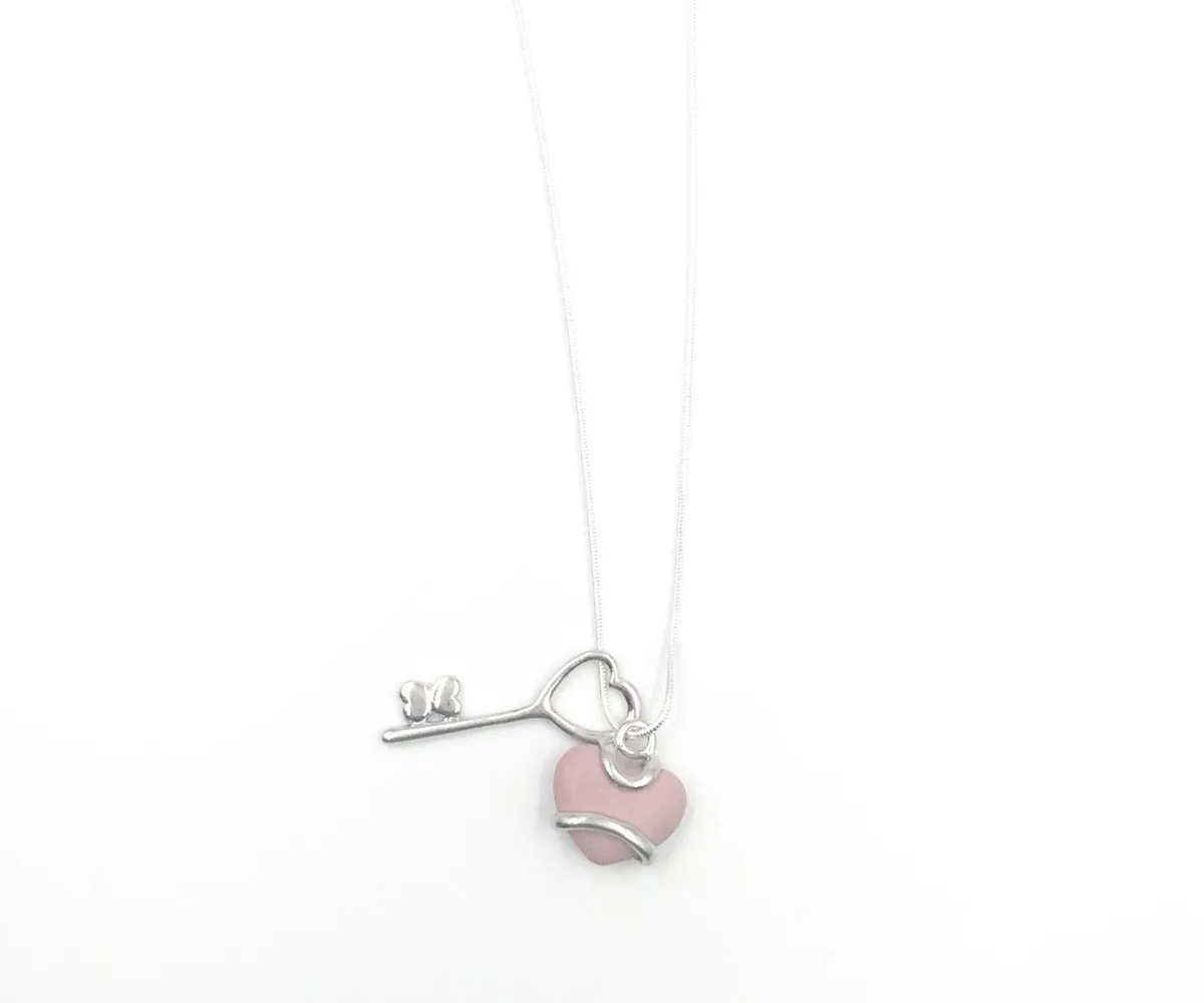 Authentic Wedgwood Pink Heart Pendant
