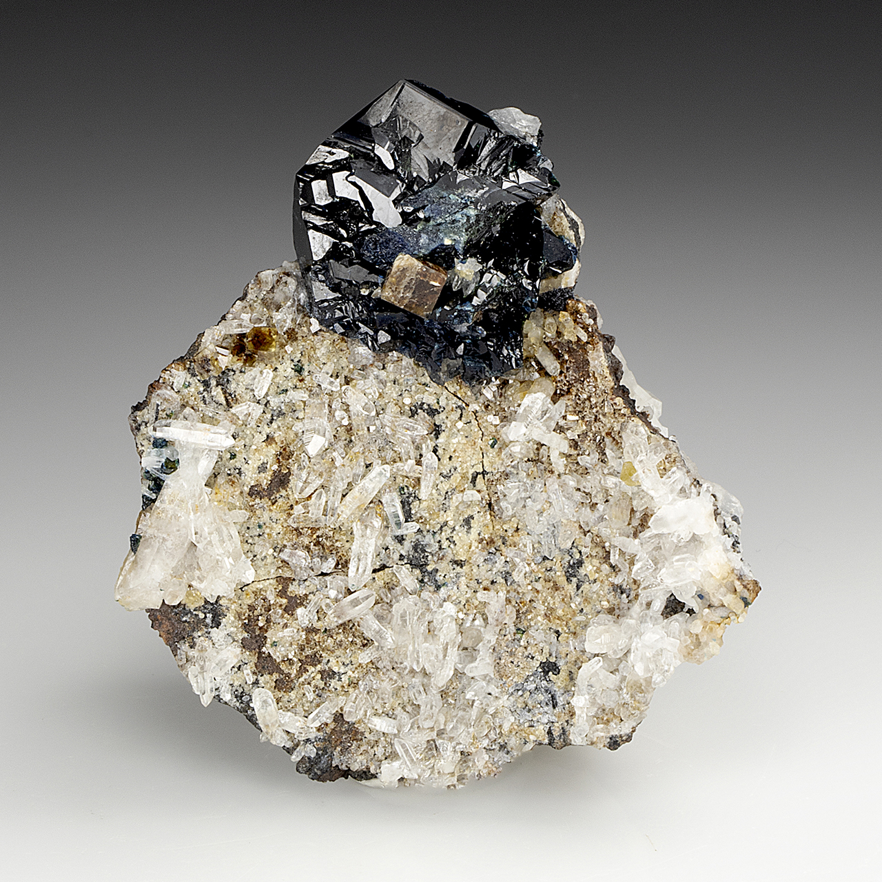 Lazulite with Siderite Quartz