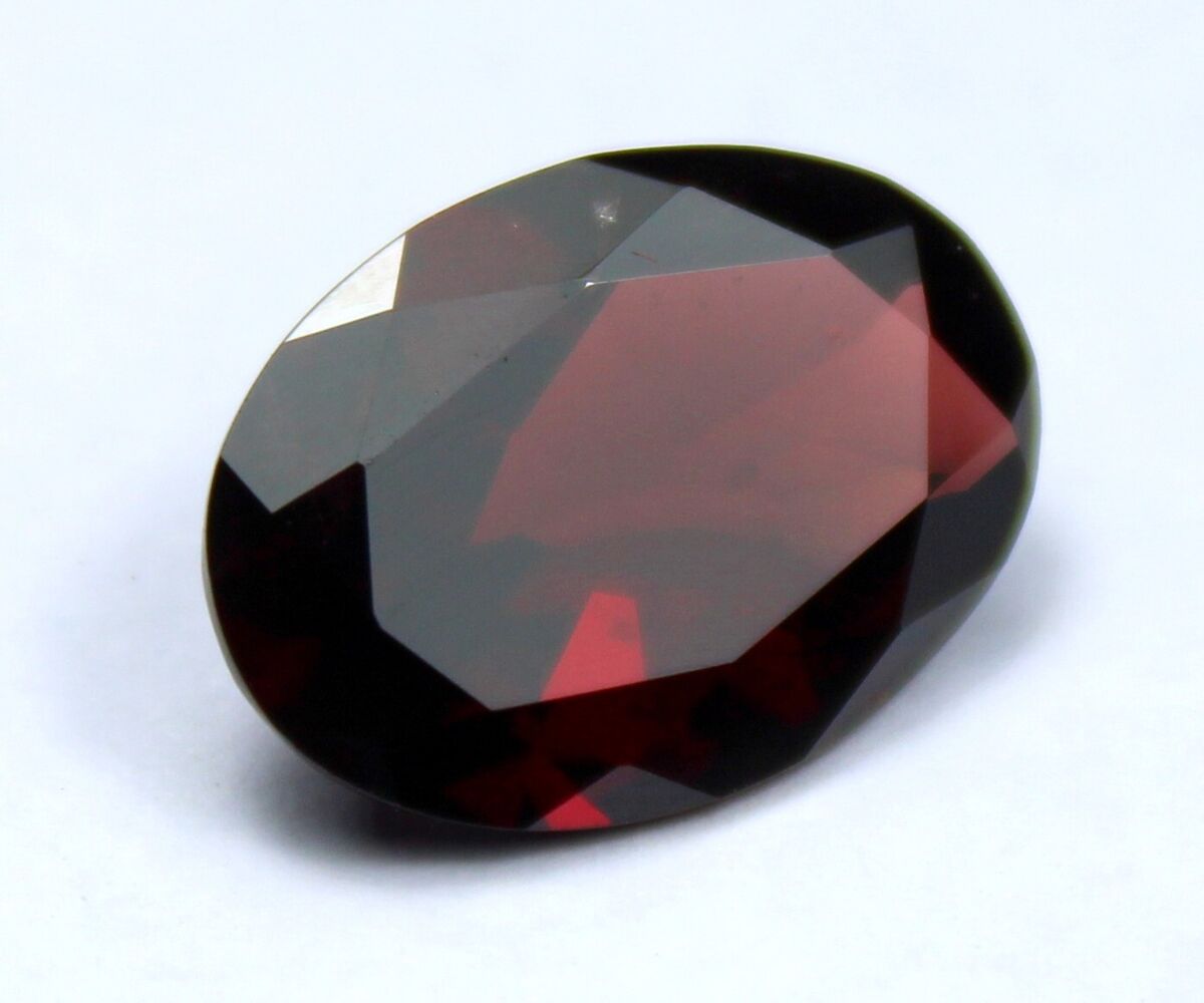 Mesmerizing Red Garnet Faceted Oval