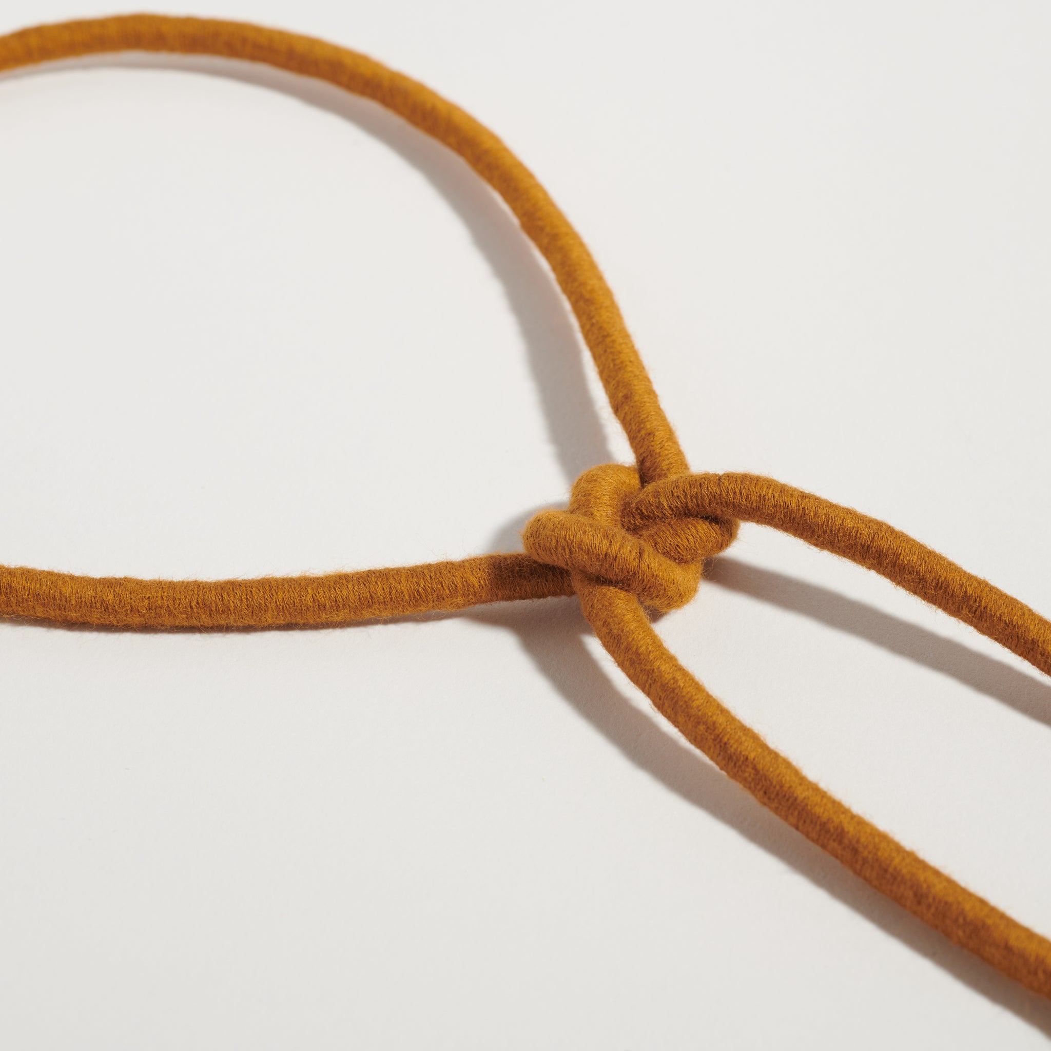 Shoelace Square Knot Pendant