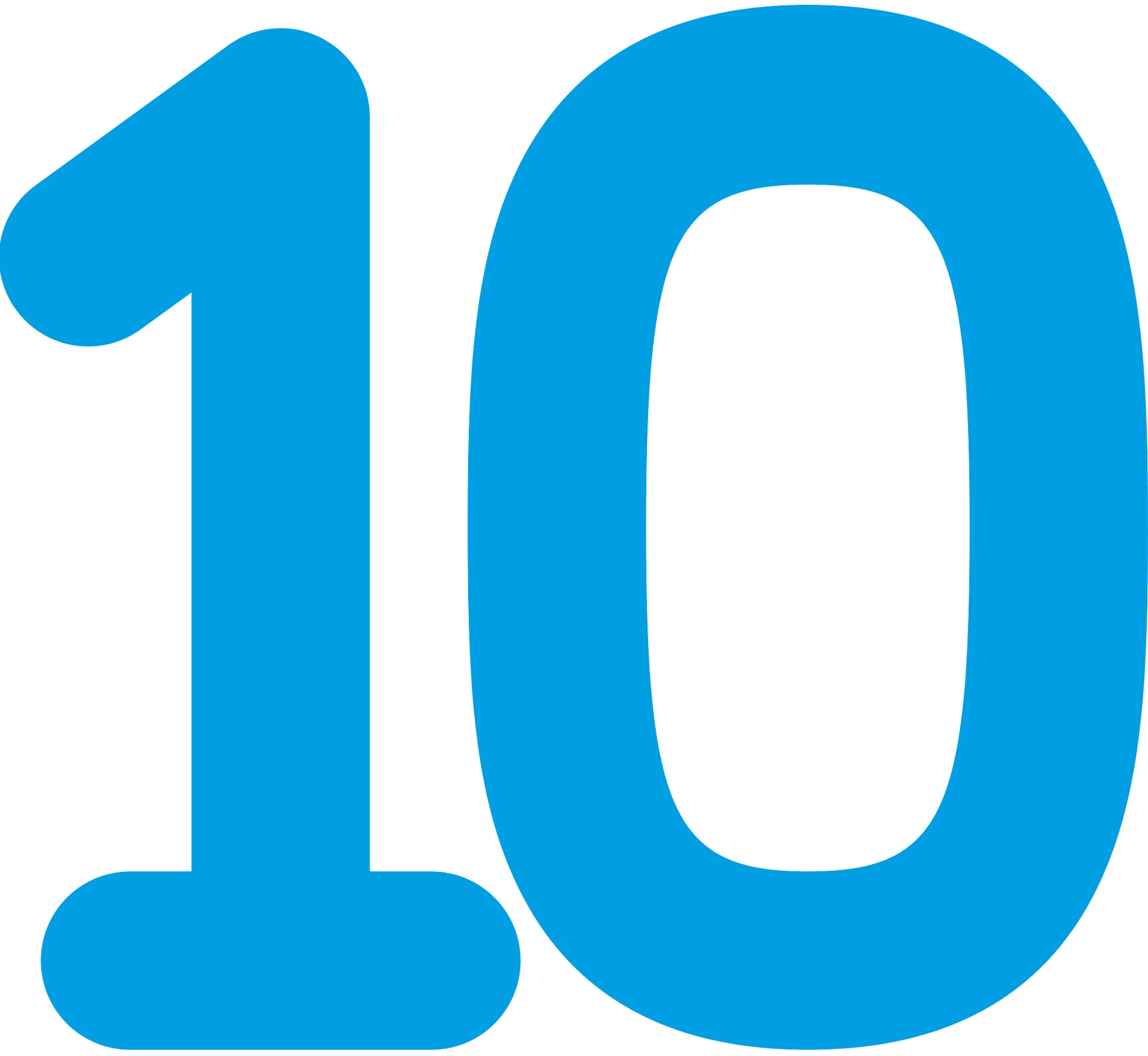Blue Number 10
