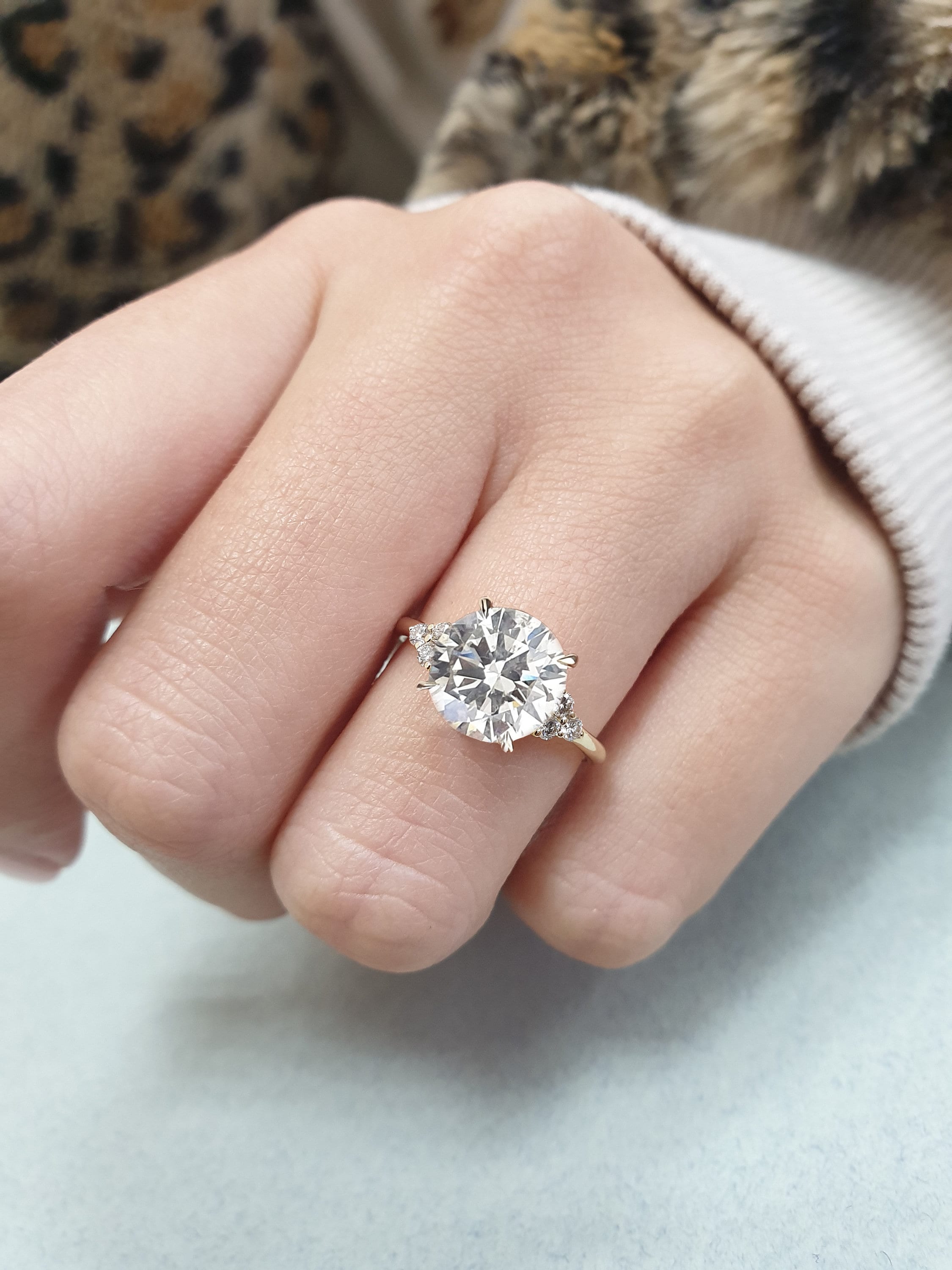 10 Carat Diamond Solitaire Engagement Ring
