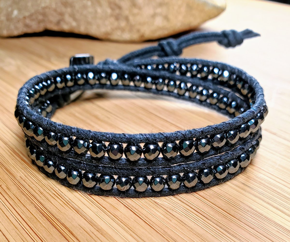 Hematite Beads Wrap Bracelet