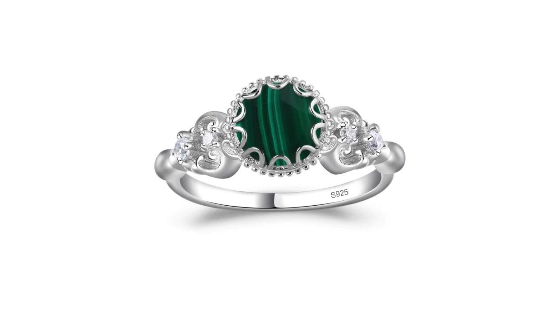 Art Deco Vintage Malachite Ring