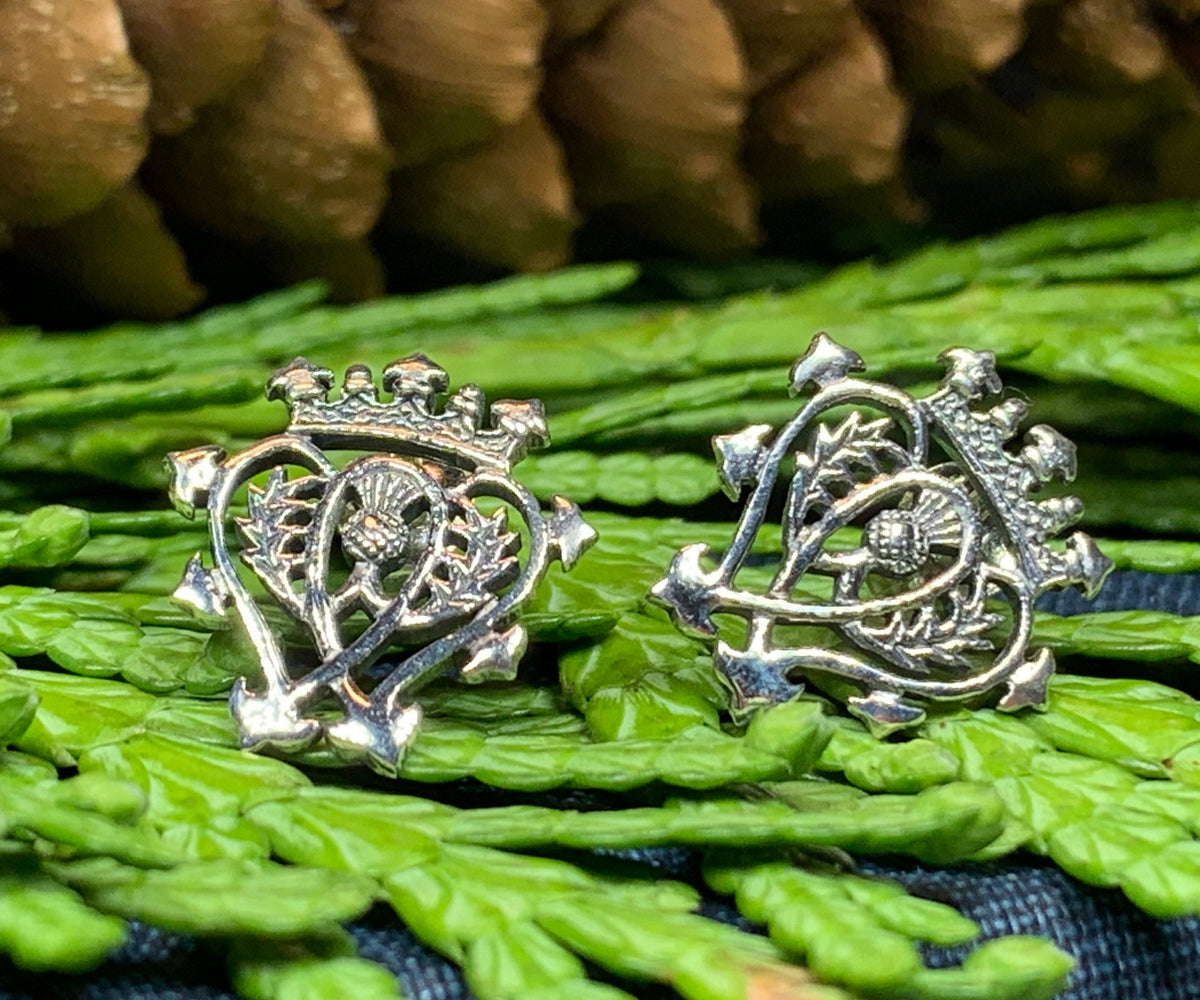 Luckenbooth Post Earrings – Celtic Crystal