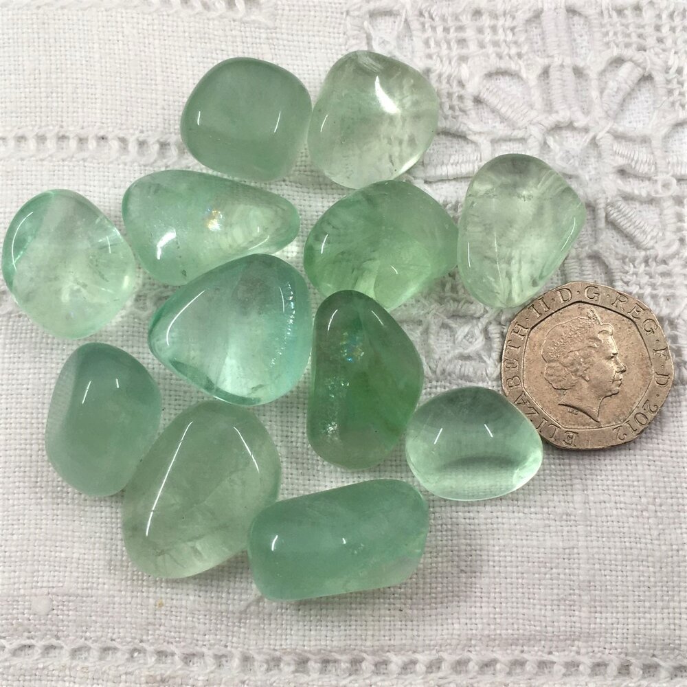 Green Fluorite Tumblestones