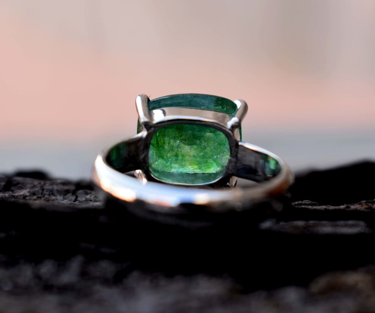 Colombian Emerald 925 Sterling Silver Ring