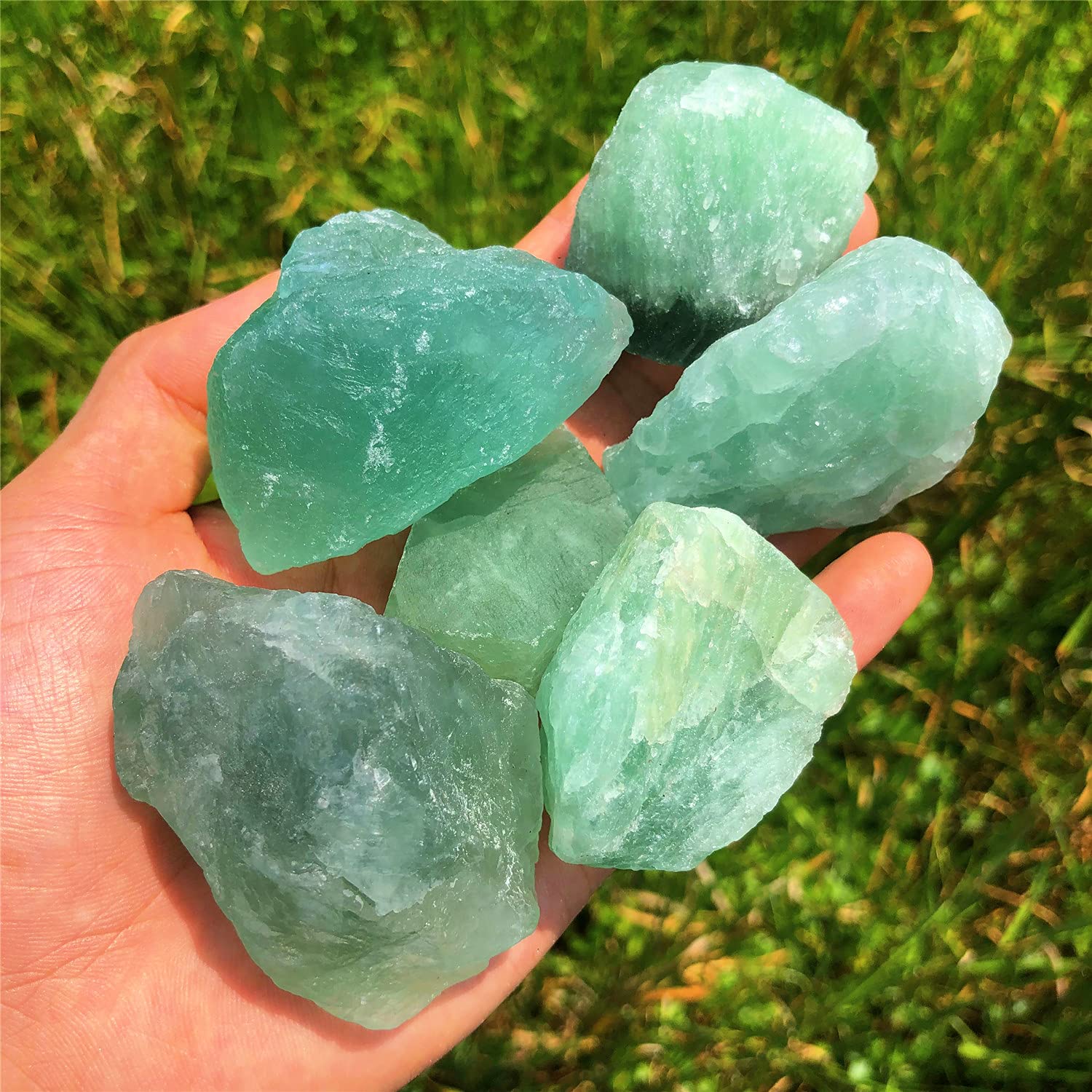 1Lb Green Fluorite Crystal Rocks