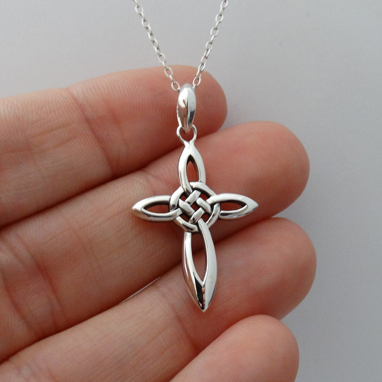 Celtic Infinity Knot Cross Pendant