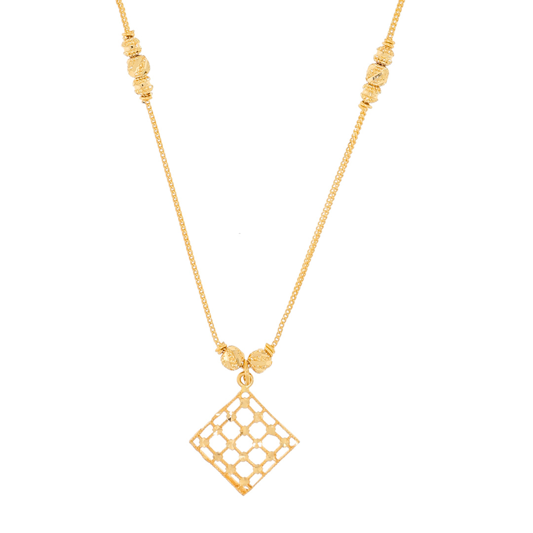 Geometric Shapes Gold Mini Necklace