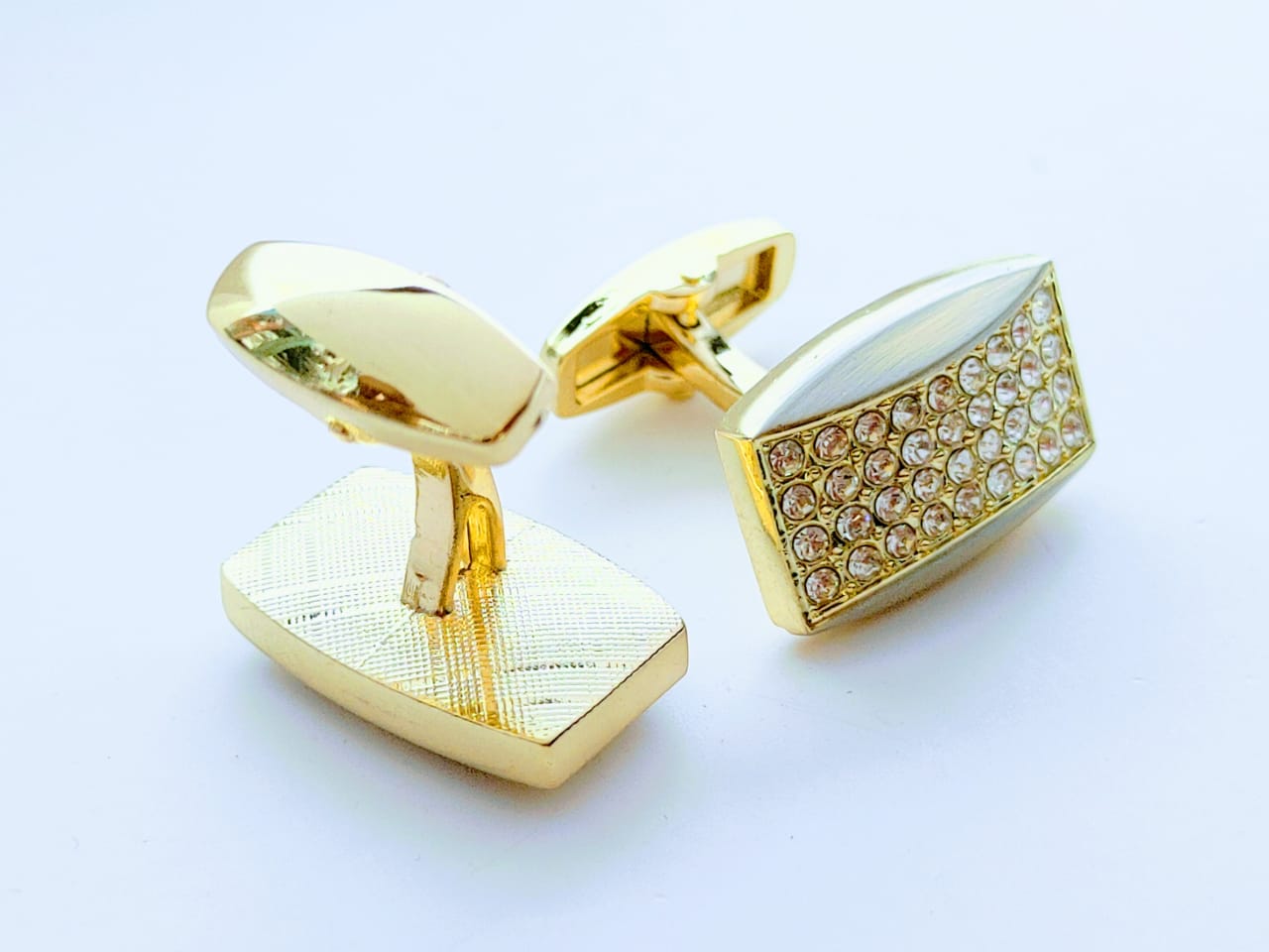Golden Diamond Cufflinks Imported I Golden 
