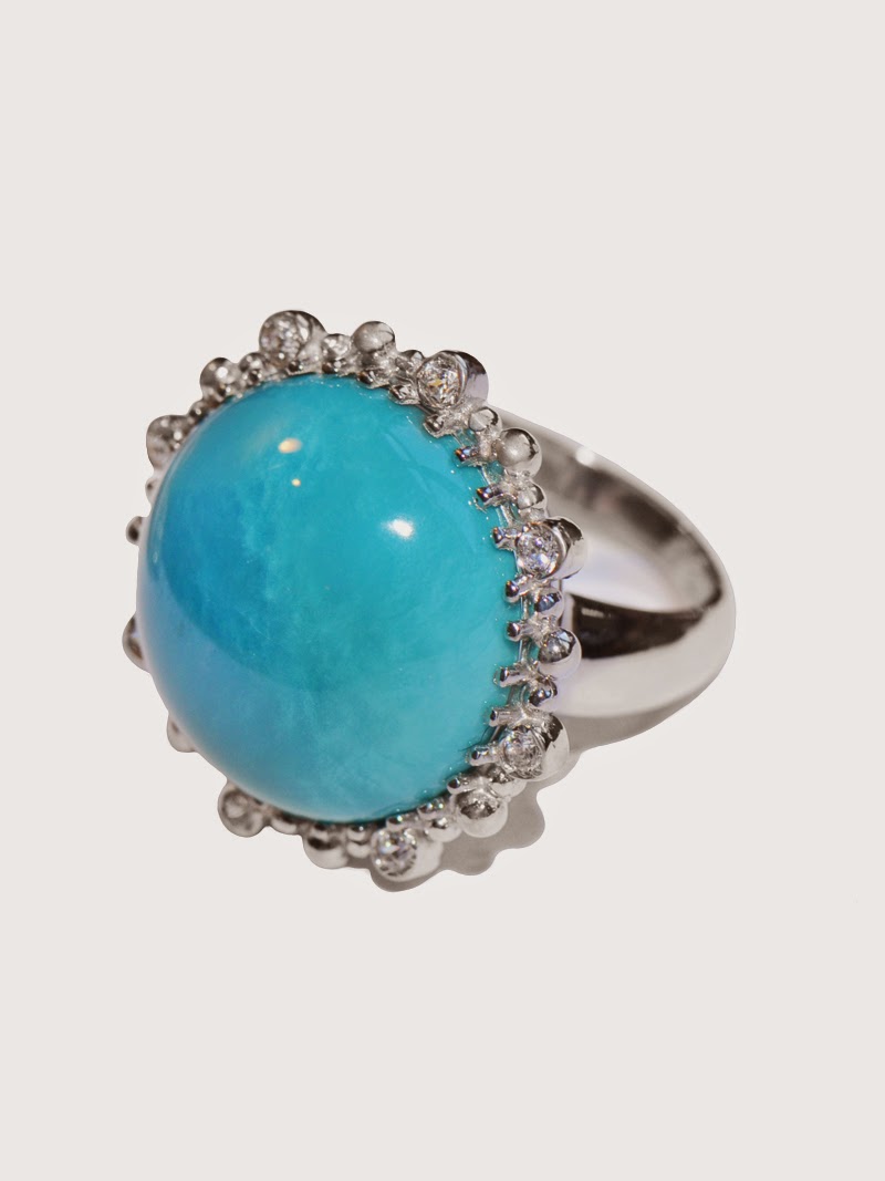 Blue stone with ring